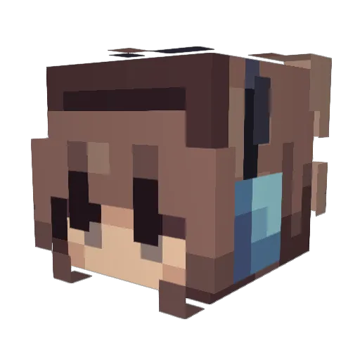 EchoingFrost Minecraft avatar head, 3D render