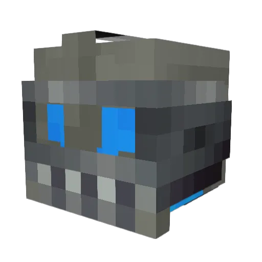 EchoingShock Minecraft avatar head, 3D render