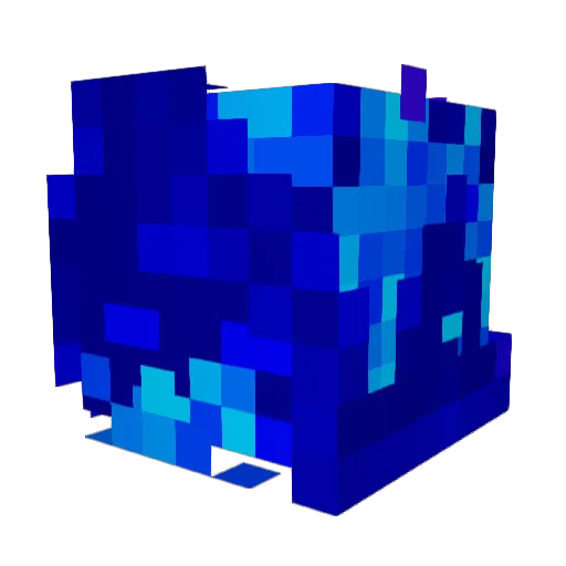 Echolessss Minecraft avatar head, 3D render