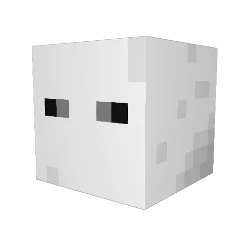 Echolom Minecraft avatar head, 3D render