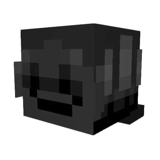 Echopath7 Minecraft avatar head, 3D render