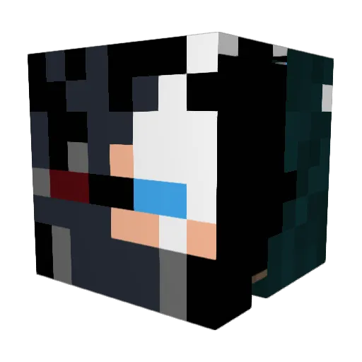 Echos06 Minecraft avatar head, 3D render