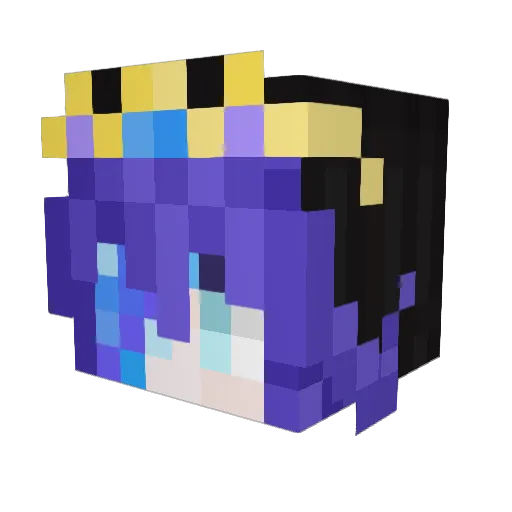 Echos_Curse Minecraft avatar head, 3D render