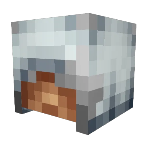 Echron Minecraft avatar head, 3D render