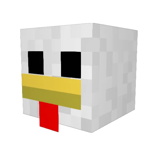 EchterMalte Minecraft avatar head, 3D render