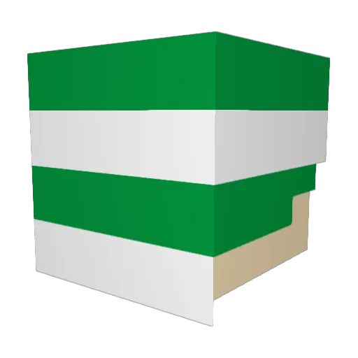 Echusa Minecraft avatar head, 3D render