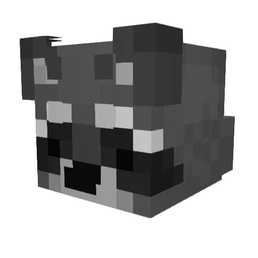 Ecila008 Minecraft avatar head, 3D render