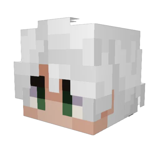 Ecilpsee_ Minecraft avatar head, 3D render