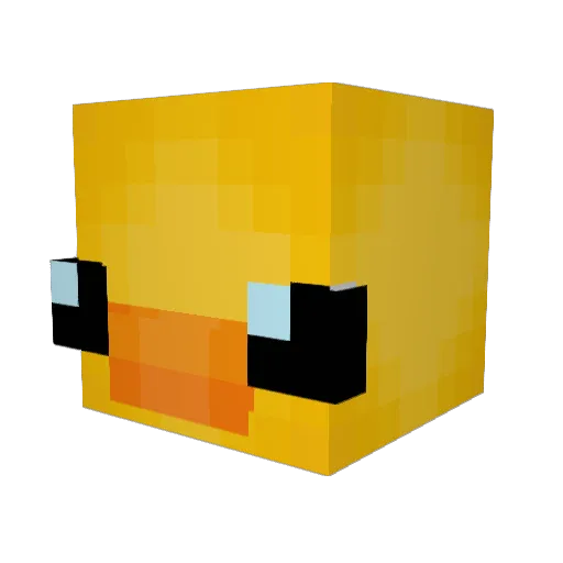 Eciruam76 Minecraft avatar head, 3D render