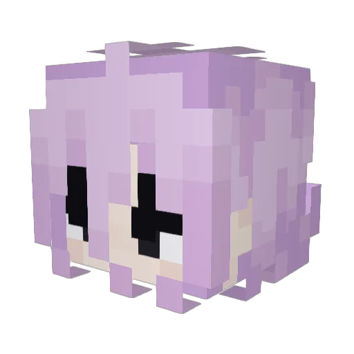 EckaMC Minecraft avatar head, 3D render