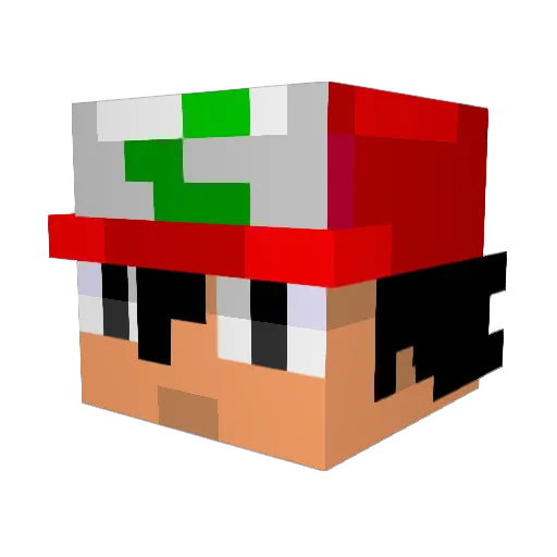 Eckaram Minecraft avatar head, 3D render