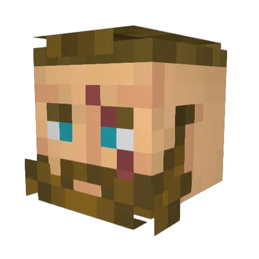 Eckarn Minecraft avatar head, 3D render