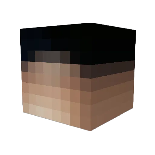 Eckermafia Minecraft avatar head, 3D render