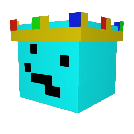 Ecko3834 Minecraft avatar head, 3D render