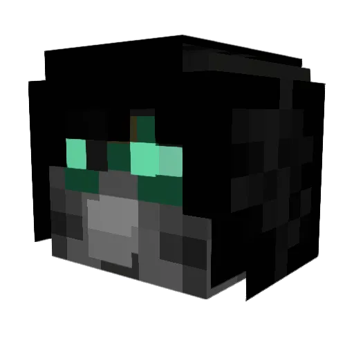 Ecksavior Minecraft avatar head, 3D render