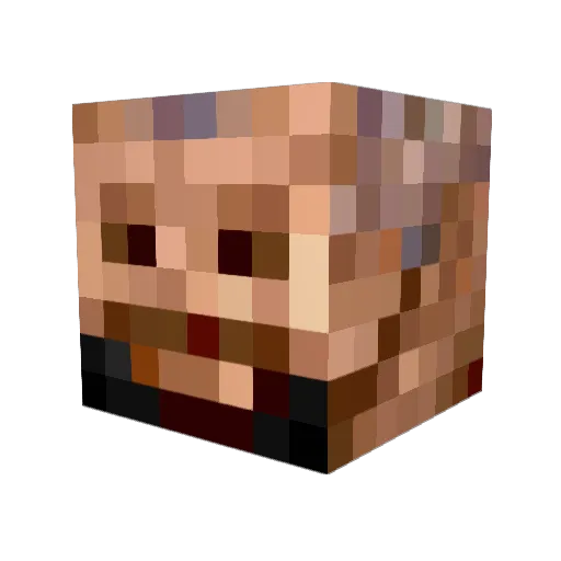 EckyWardo Minecraft avatar head, 3D render
