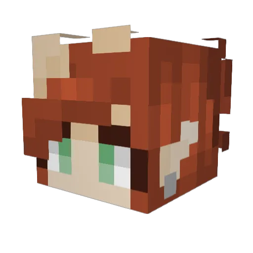 Ecl1pse_156 Minecraft avatar head, 3D render