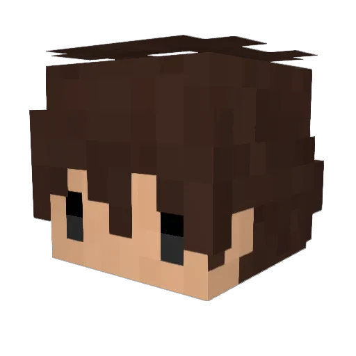 EclecticErkle Minecraft avatar head, 3D render
