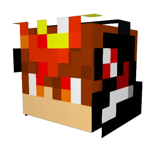 Eclipse456 Minecraft avatar head, 3D render