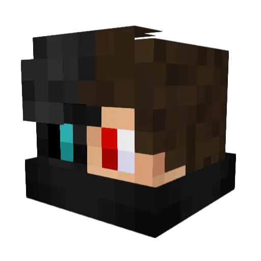 Eclipse93 Minecraft avatar head, 3D render