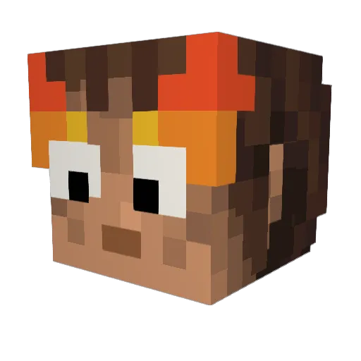 EclipseCats Minecraft avatar head, 3D render