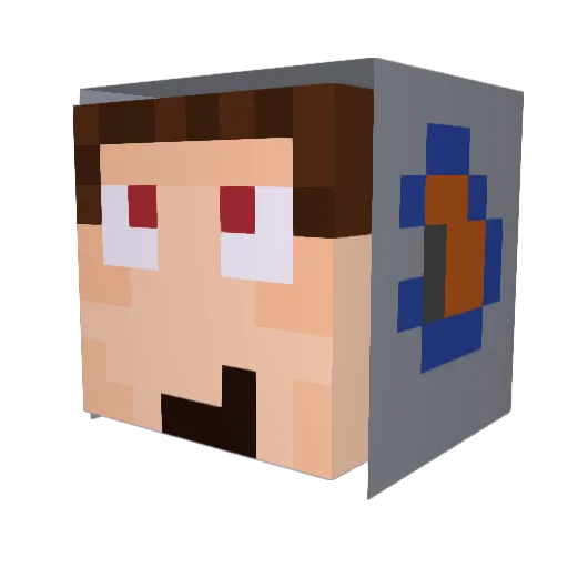 EclipseCats Minecraft avatar head, 3D render
