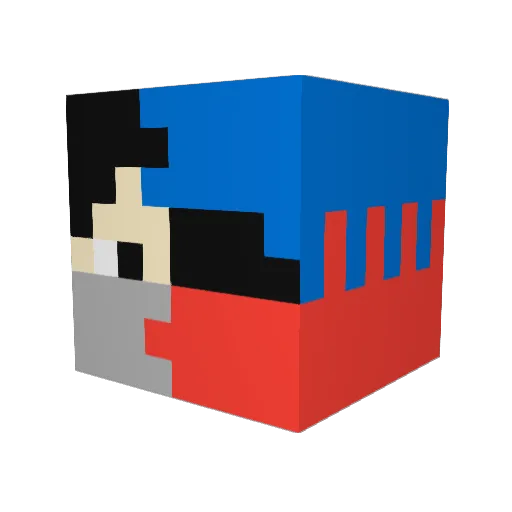 EclipseEJW Minecraft avatar head, 3D render