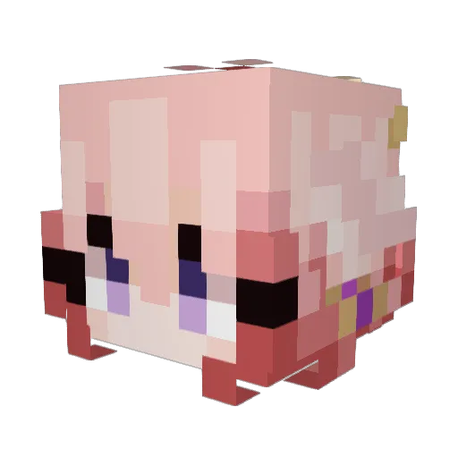 EclipseF3 Minecraft avatar head, 3D render