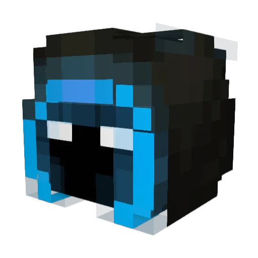 EclipseLuminous Minecraft avatar head, 3D render