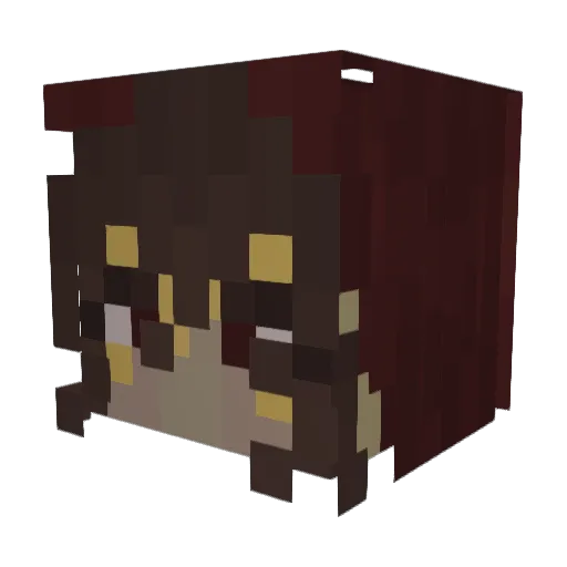 EclipseMaiden Minecraft avatar head, 3D render