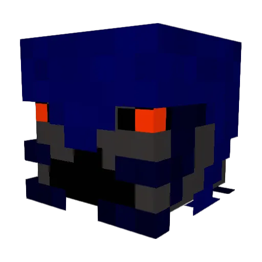 EclipseRaptor Minecraft avatar head, 3D render