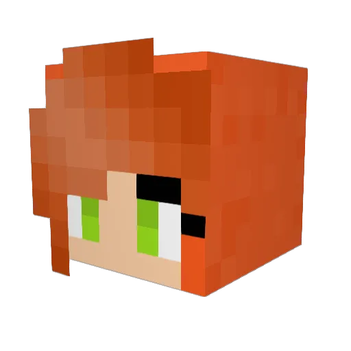 EclipseRosenberg Minecraft avatar head, 3D render
