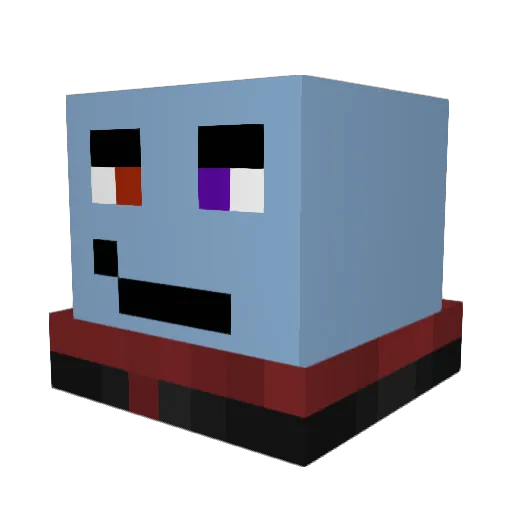 Eclipse_1243 Minecraft avatar head, 3D render