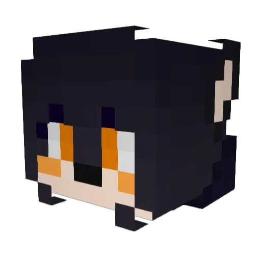 Eclipse_22 Minecraft avatar head, 3D render