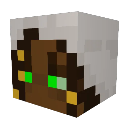 Eclipselol Minecraft avatar head, 3D render