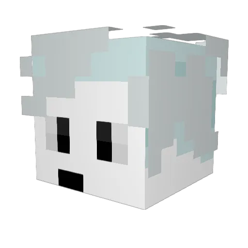 EclypSir Minecraft avatar head, 3D render