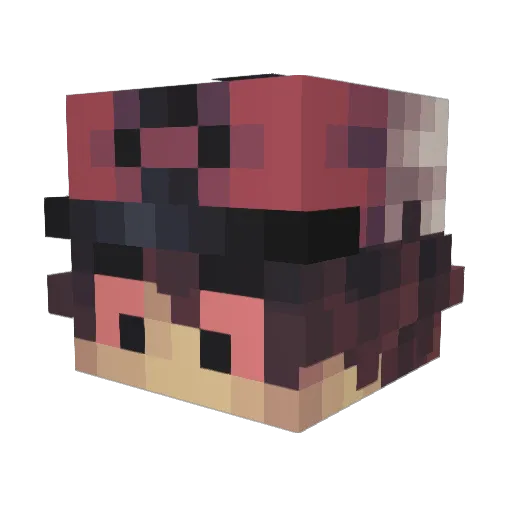 Eco093 Minecraft avatar head, 3D render