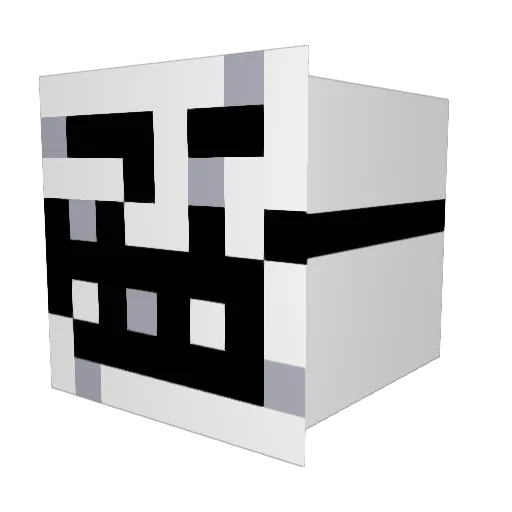 EcoBuilder Minecraft avatar head, 3D render