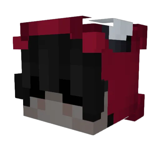 Ecren61 Minecraft avatar head, 3D render