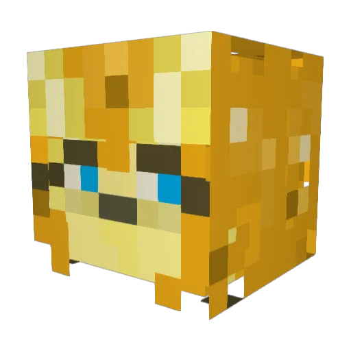EctoNova Minecraft avatar head, 3D render