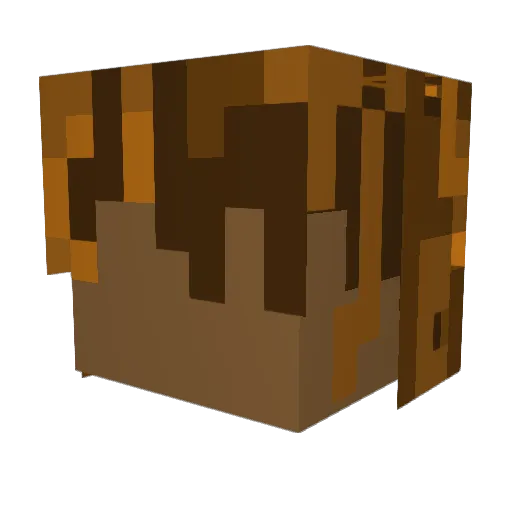 Ectoton Minecraft avatar head, 3D render