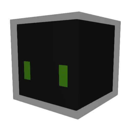 Ecul Minecraft avatar head, 3D render