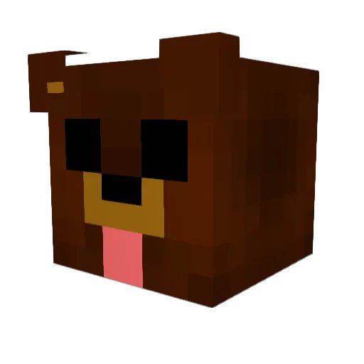 Ed000 Minecraft avatar head, 3D render