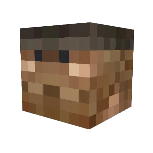 Ed72415 Minecraft avatar head, 3D render