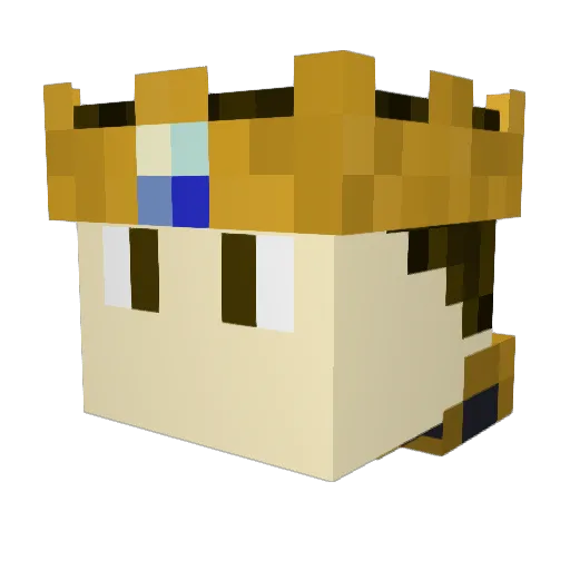 EdBlok Minecraft avatar head, 3D render