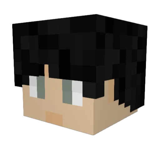 EdG713 Minecraft avatar head, 3D render
