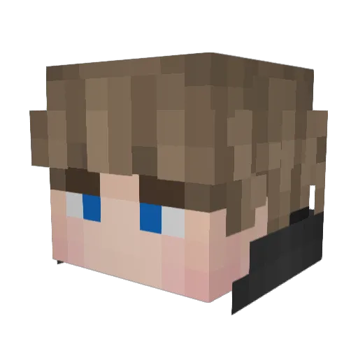 EdHed Minecraft avatar head, 3D render