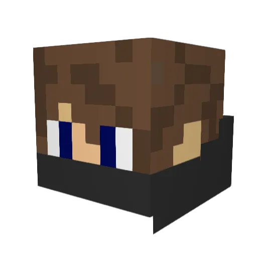 EdKiller Minecraft avatar head, 3D render