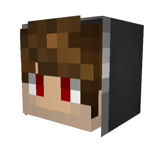 EdL4nd Minecraft avatar head, 3D render