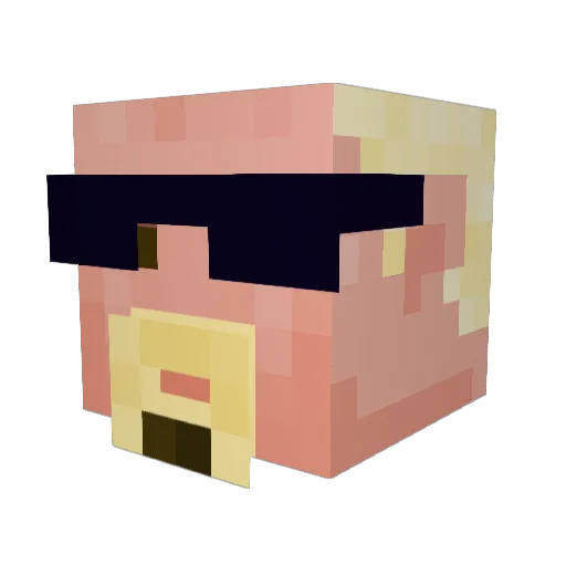 EdVonSchleck24 Minecraft avatar head, 3D render